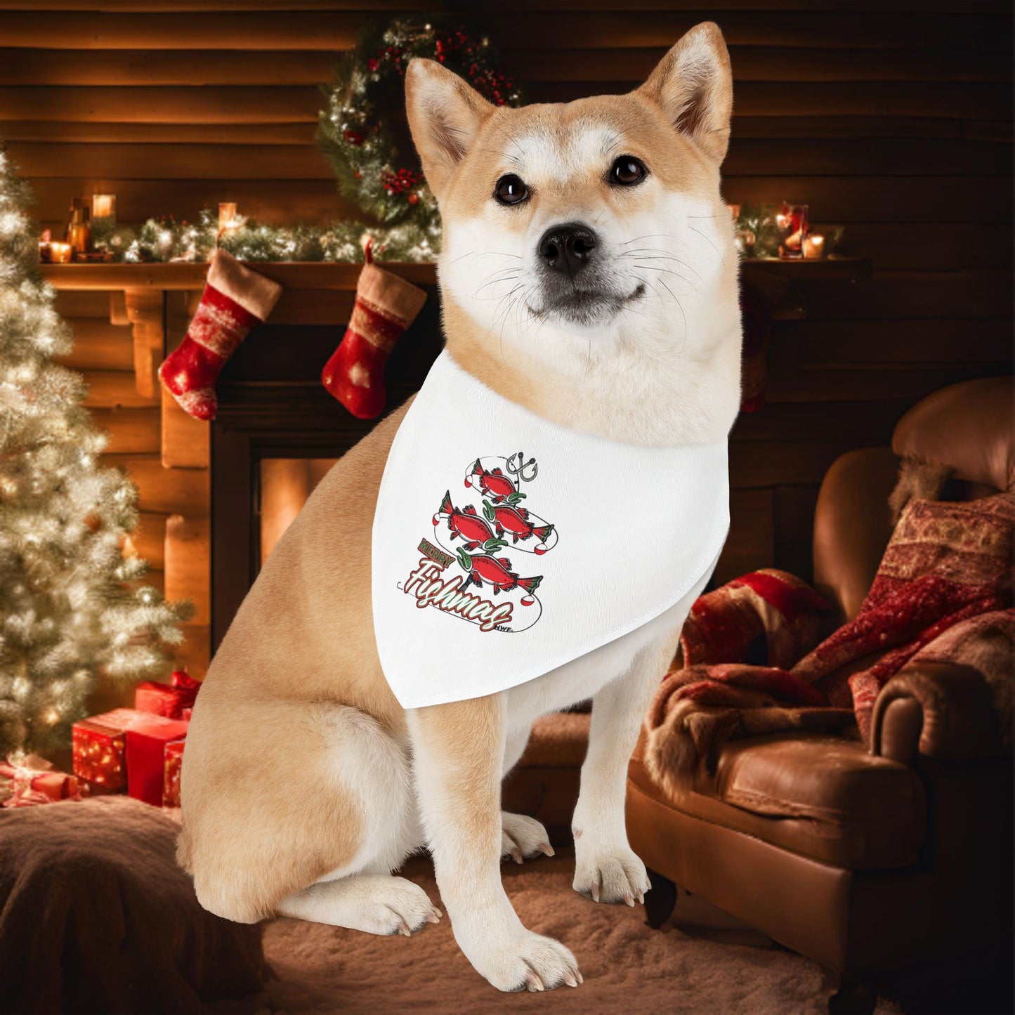 Fishmas Pet Bandana