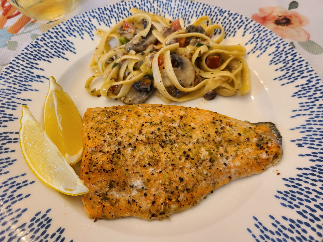 Lemon Peppered Baked Salmon