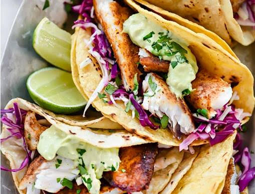 Blackened Crappie Tacos