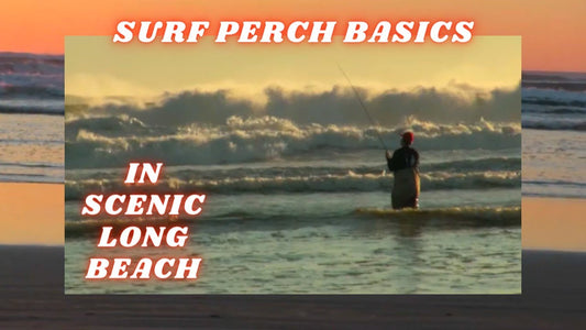 Red Tail Perch Fishing at Long Beach (Surf Perch Basics) - Mike Carey's Directors Cut