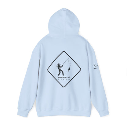 Warning! Lady Fishing Hoodie