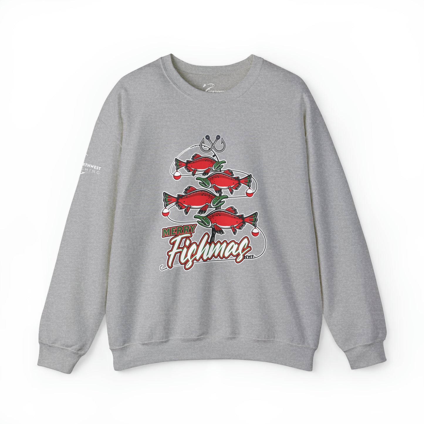 Merry Fishmas Crewneck Sweatshirt WL