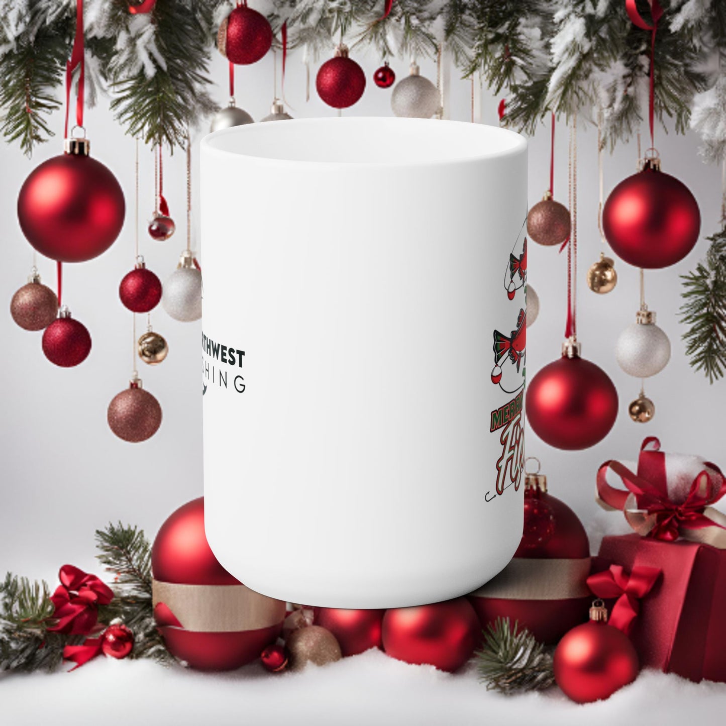 Merry Fishmas Mug -Personalize