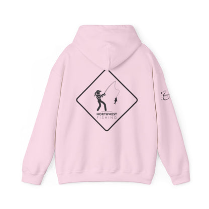 Warning! Lady Fishing Hoodie