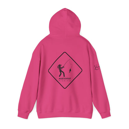 Warning! Lady Fishing Hoodie