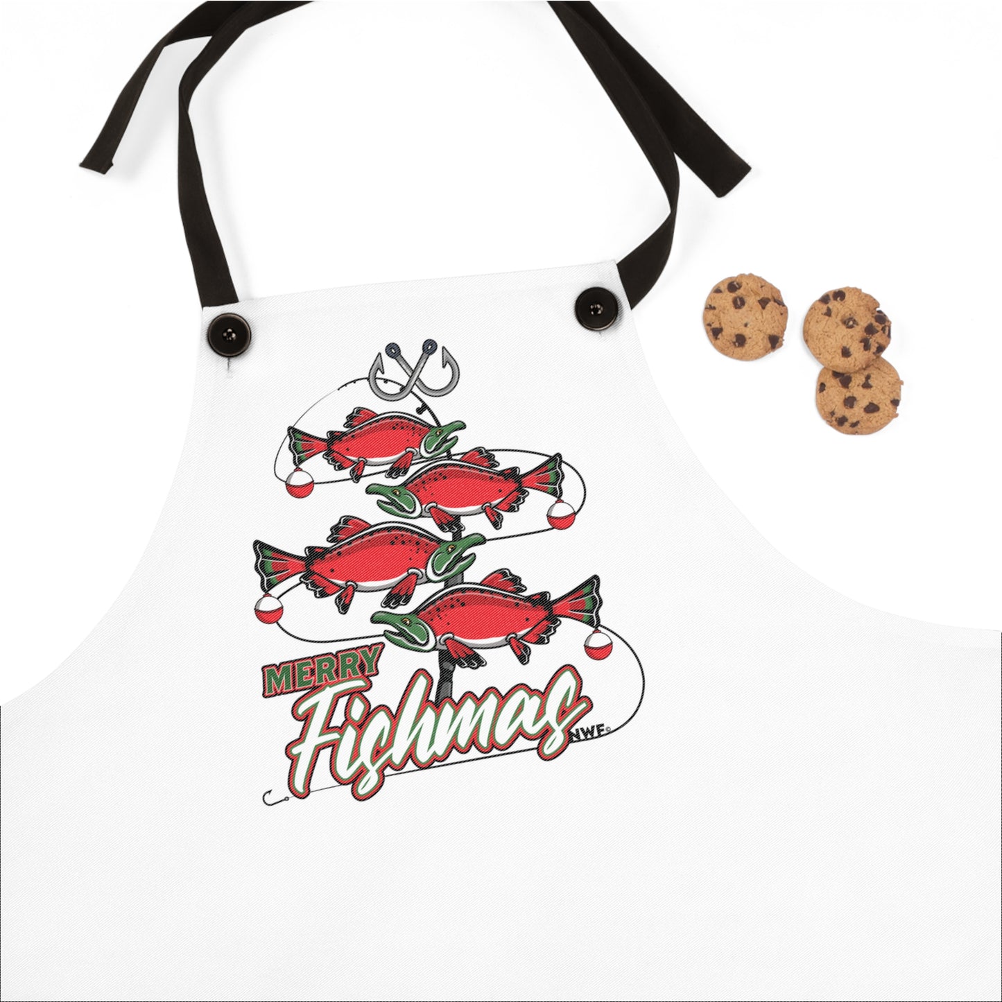 Merry Fishmas Chef Apron