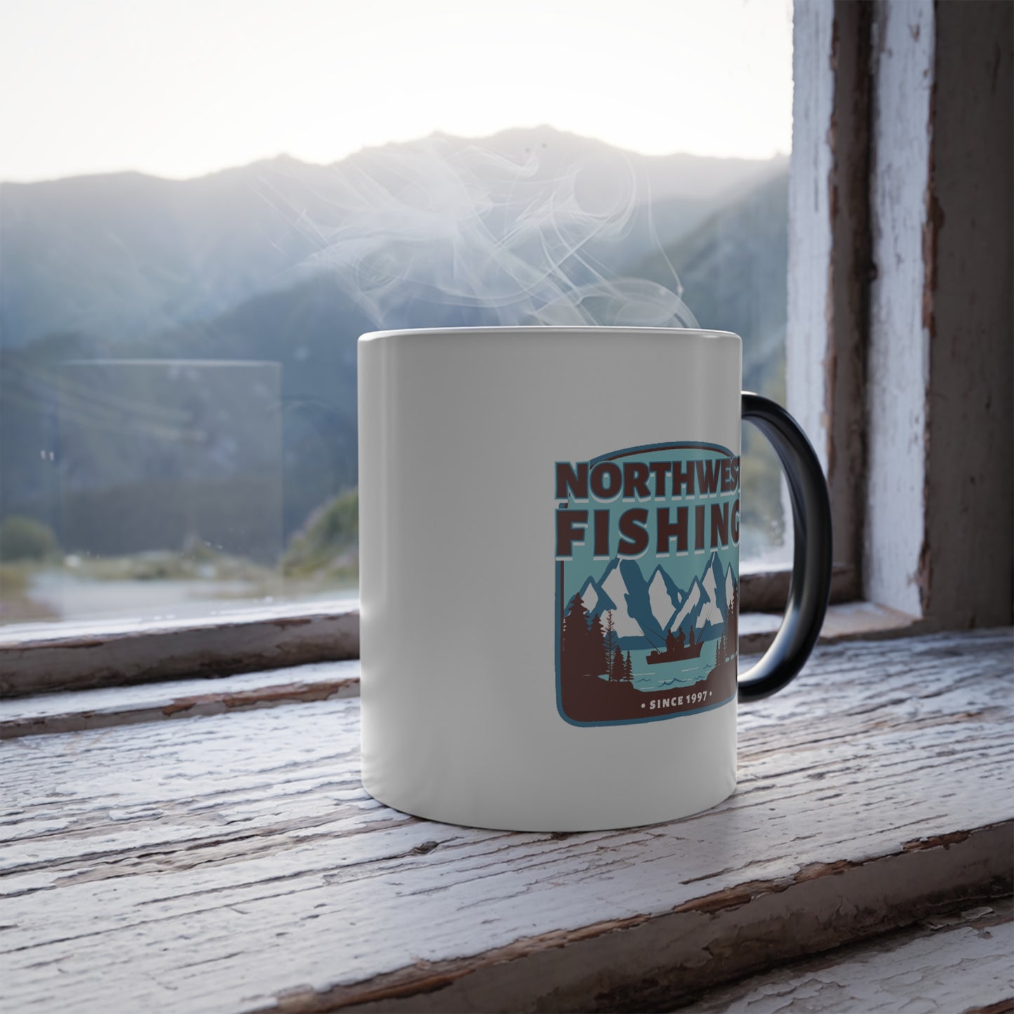 Blue NW Fishing Mug 11 oz