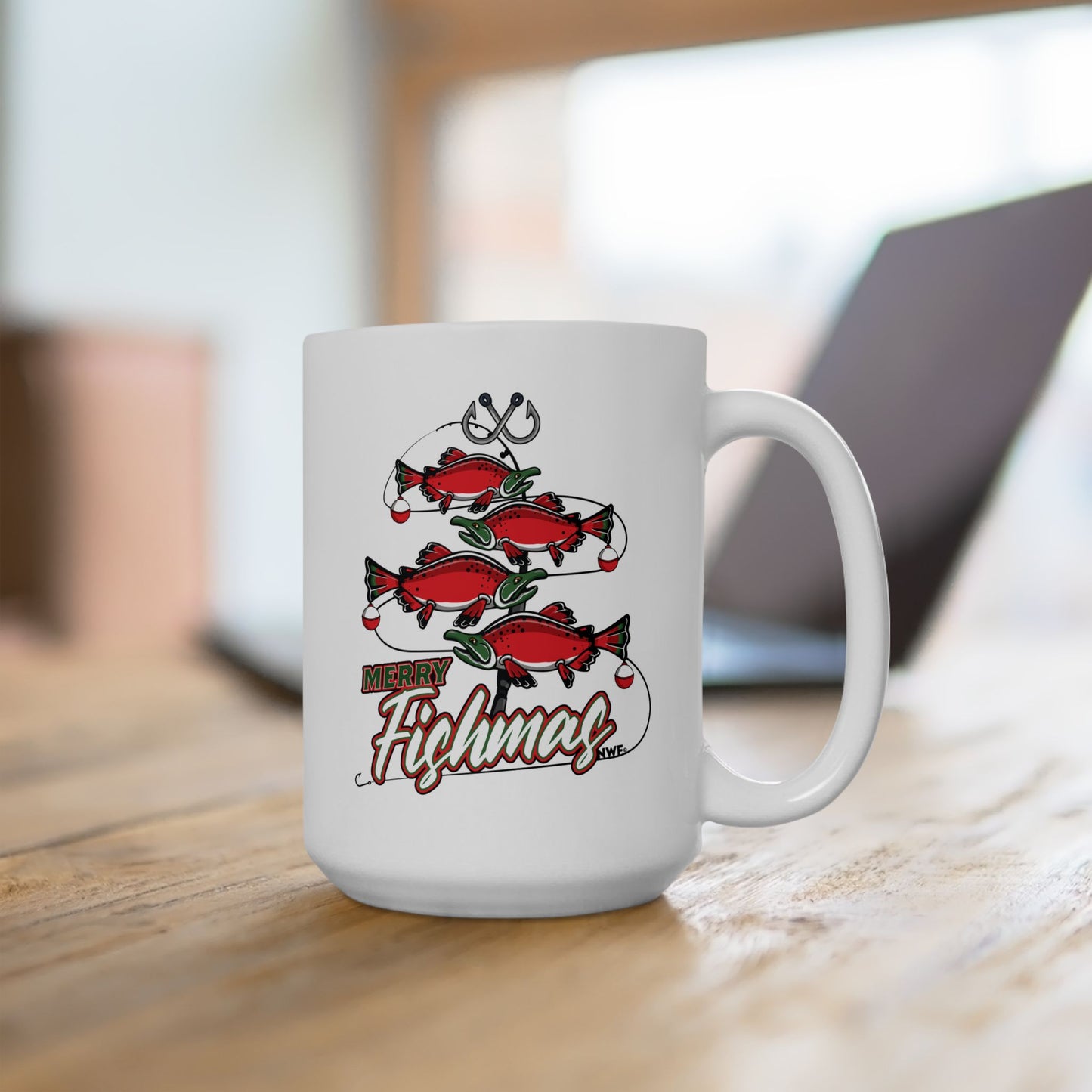 Merry Fishmas Mug -Personalize