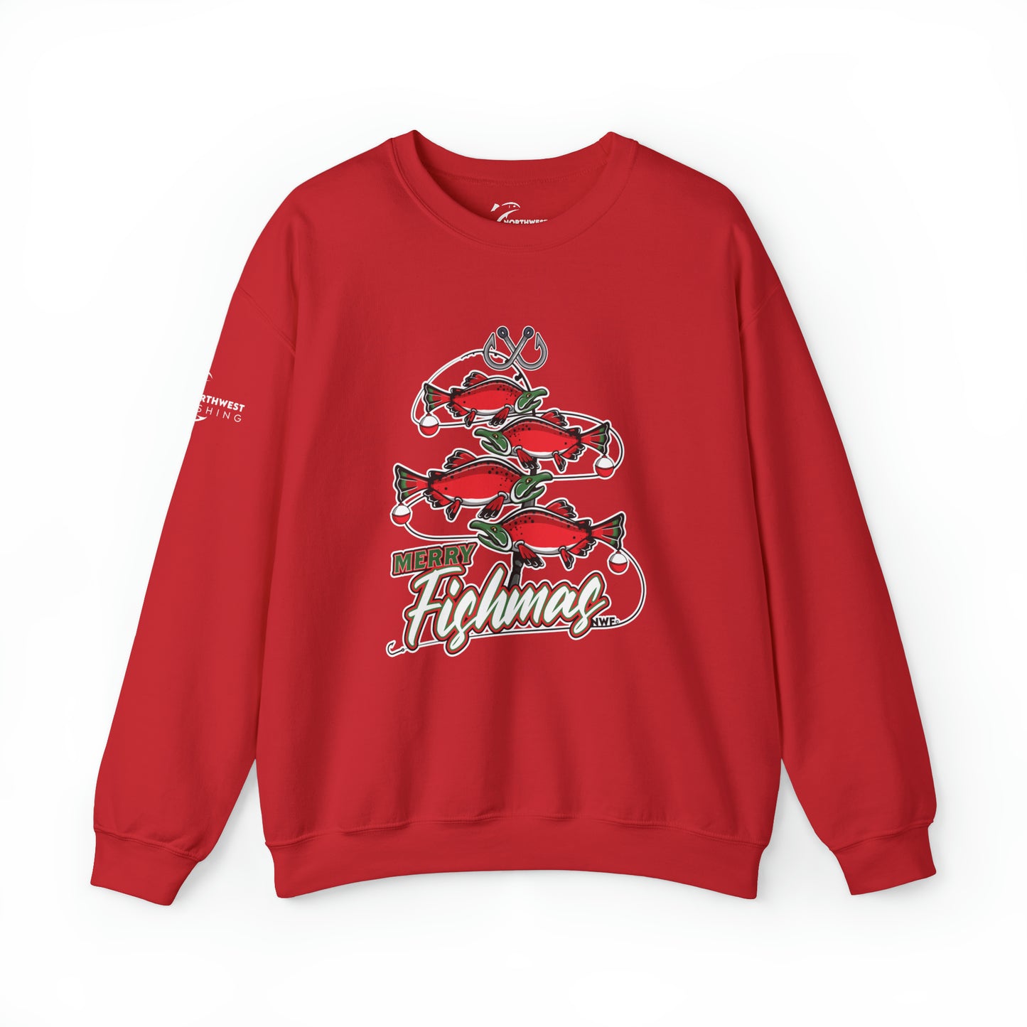 Merry Fishmas Crewneck Sweatshirt WL